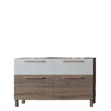Modern IMK Wooden Cabinet with Steel Frame for Living Room Storage
