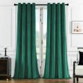 2 pcs Velvet Curtains For Bedroom, LivingRoom, Restaurant - Soft And Silky, Grommet Top, Noise Reduction,Home Decor