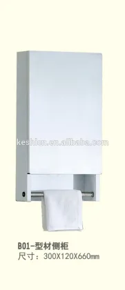 Simple and functional bathroom side cabinet