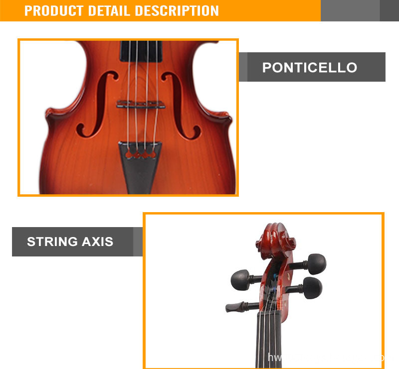 Plastic electronic violin toy
