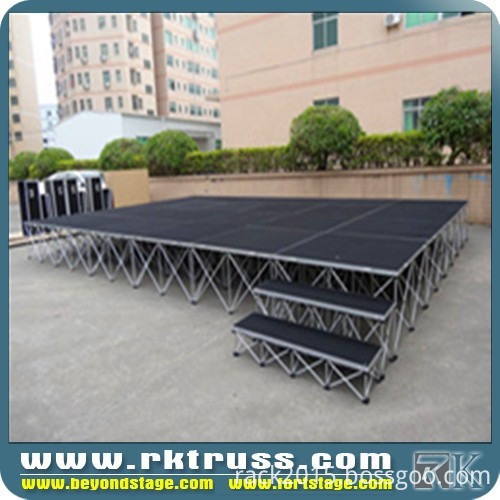 2014 hot sale 1.22x1.22m choral smart stage,portable stagewith TUV certificate