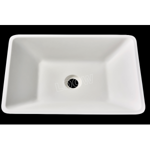 Irregular acrylic solid surface washbasin for bathroom