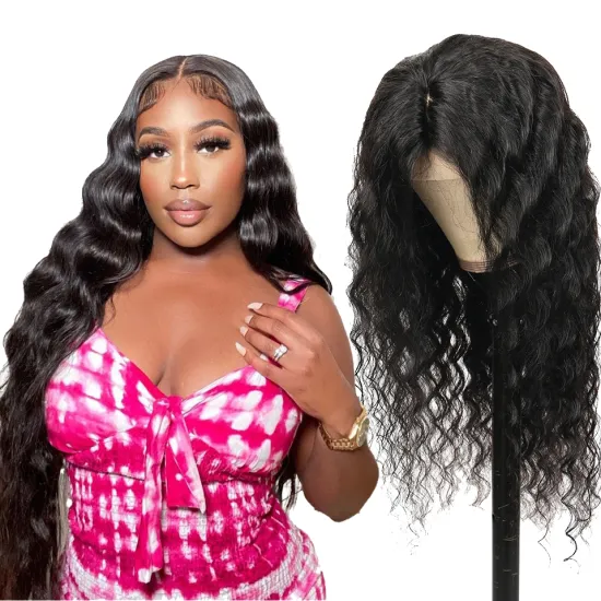 180% 200% Density Raw Human Hair Full Lace Deep Curly Wig,Wholesale Remy Brazilian Hair Wig Transparent Lace Wigs Pre-Plucked