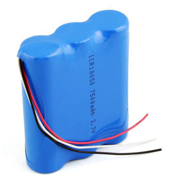 Batterie au lithium-ion 18650 1S3P 3,7 V 7500 mAh