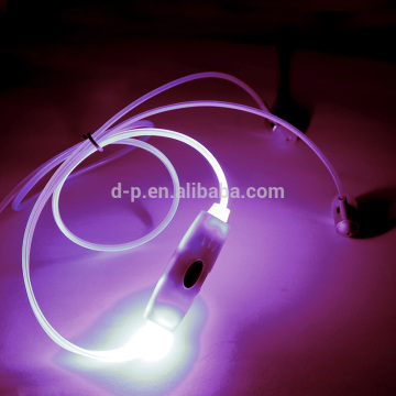 2017 trending products illuminated light custom earbuds glowing LED headphones