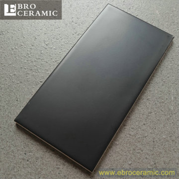Black color Ceramic subway wall tile75x150mm 100x100mm 100x300mm