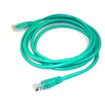Green CAT 5e Ethernet Cable with UTP, PVC Insulation, Stranded, UL 444 Standard, 100MHz Frequency