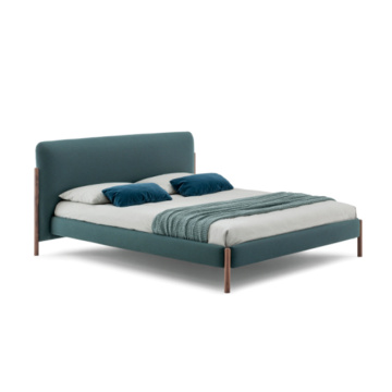 Muebles de dormitorio diseños modernos de cama doble de metal