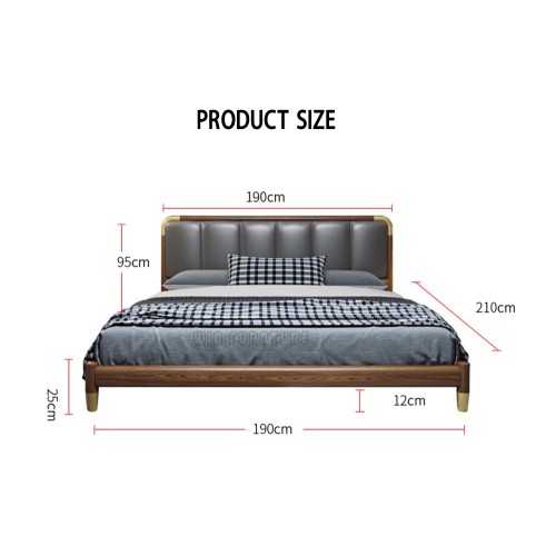 China Solid Wood Frame Apartment Bed Supplier