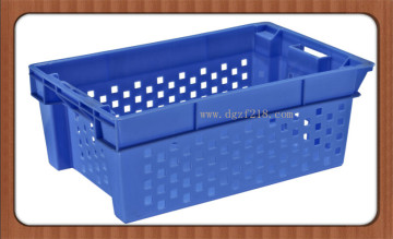 High Quality PE Plastic Nestable Storage Baskets for Seafood