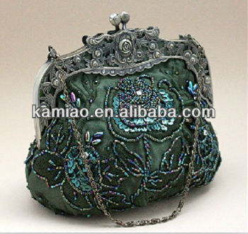 ladies fashion handmade beaded handbags vintage evening bag