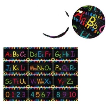 DIY Alphanumeric Color Wall Posters: Early Education Classroom Decor for Kindergarten Children