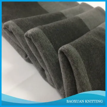 Cotton Spandex 97/3 Rib Fabric Printed For Collar Cuff