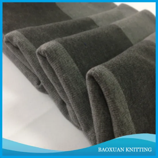 Cotton Spandex 97/3 Rib Fabric Printed For Collar Cuff