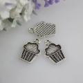 Antique Alloy Cake Charms Antique Cupcake Pendants For DIY Necklace Bracelet Jewelry Making