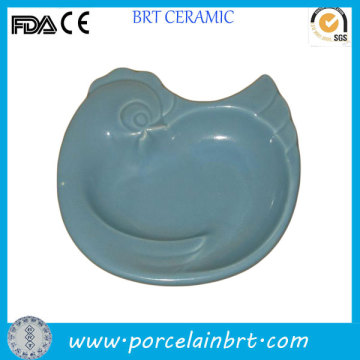 Custom ceramic rooster shaped personal ashtray
