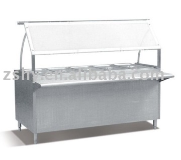 Bain marie with glass cover