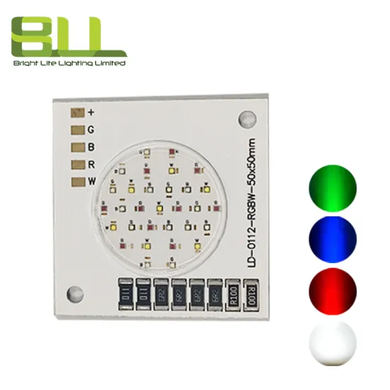 20W COB Lamp 50x50mm RGBW Square Chip Light Source for LED Spotlight Floodlight Downlight