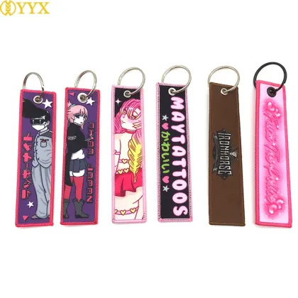Embroidery Japan Anime Wallet Accessories Key Chain