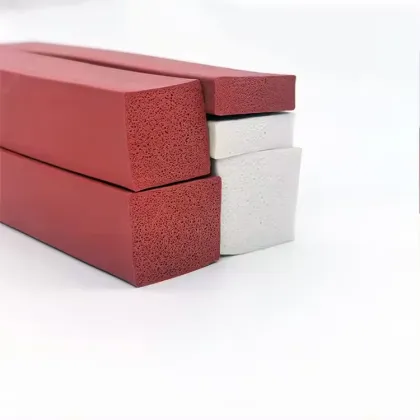 sound insulation sealing strips silicone foam square strips