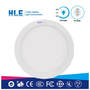Led round panel downlight with no flicker