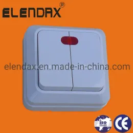 Surface-Mounted 2-Gang 1-Way Wall Switch