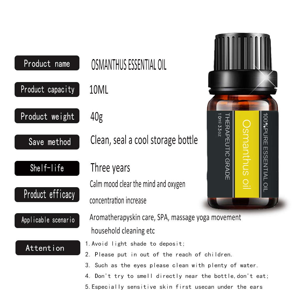 100%Pure Organic Osmanthus Essential Oil Wholesale For Skin