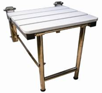 stainless steel fold-away bath chair for the elderly