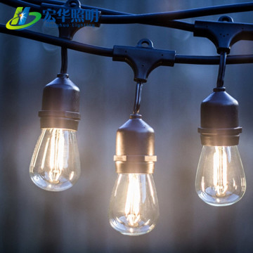 LED Hanging Sockets Weatherproof 230V Edison String Light for Holiday Decoration