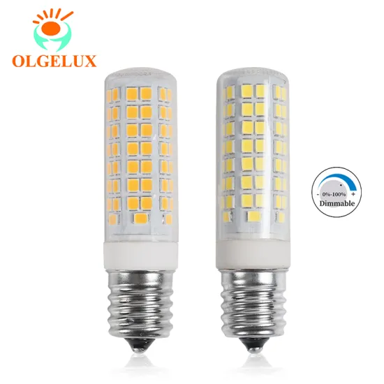 E17 7W 120V Dimmable LED Bulb: Warm White 3000K & Cool White 6500K, 770LM