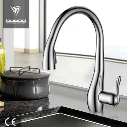 Centerset Long Neck 1-Handle Chrome Kitchen Faucet Taps