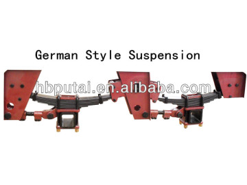 Trailer German style suspension