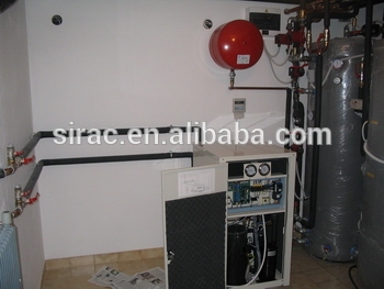 EN14511 standard ground source heat pump, high efficient ground water to water heat pump 12kw