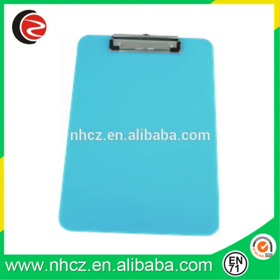 A4 Plastic Clipboard with Metal Clip