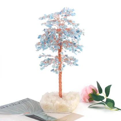 Natural Aquamarine Crystal Decorations