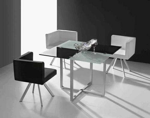 (ST-046) Home Furniture International Tempered Glass Dining Room Table