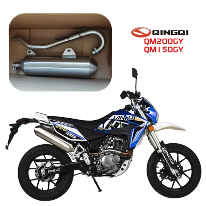 Carbon Fiber Exhaust Muffler for Qingqi QM200GY QM150GY Motorcycle