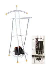 Metal Suit Valet Rack Stand Organizer