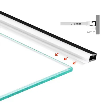 Custom Length DC12/24V Glass Shelf with LED Lighting