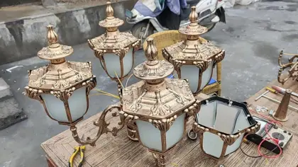old fashioned street lamp for garden