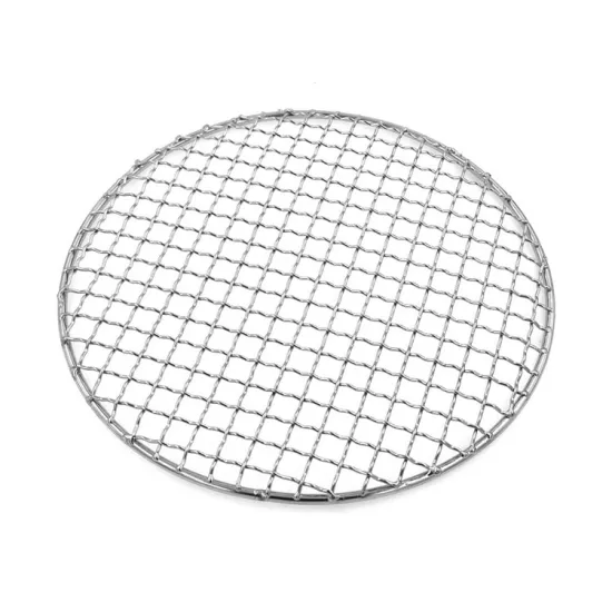 Stainless Steel Circular BBQ Wire Rack for Outdoor Camping and Barbecues