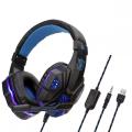 Cuffie Dropshipping Custom G9000 Pro Audifonos Gamer Gaming PC Headset 71 PS4 USB Surround Cuffie Giochi per computer con microfono