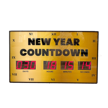 Cheetie CP004 LED Fancy Wall Countdown Clock voor Nieuwjaar 2025