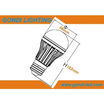 8W similar philips led bulb light