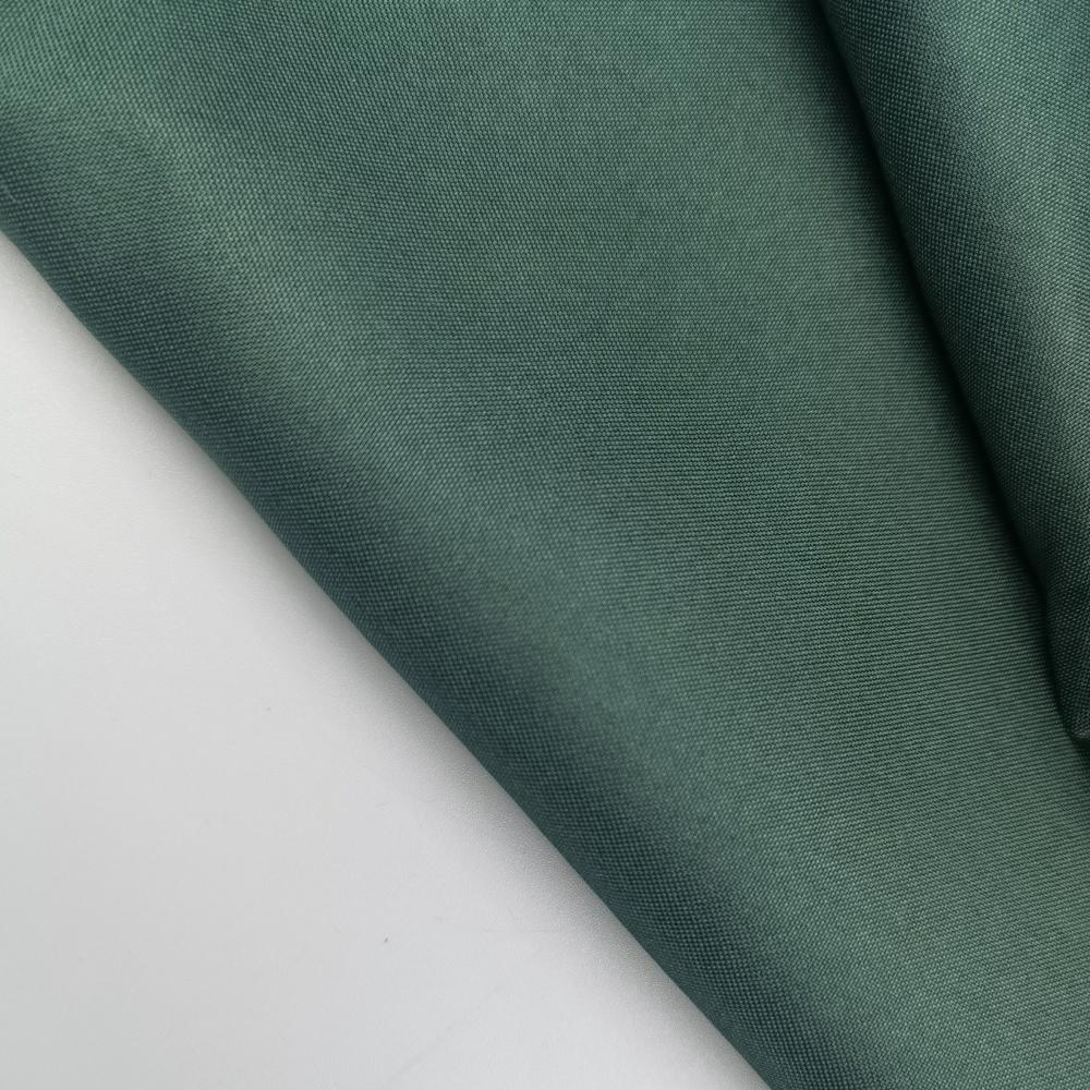 Dark Green Woven Dyed Pongee Fabrics