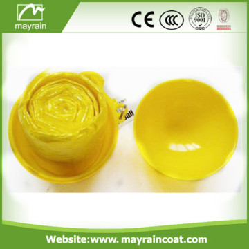 Disposable Plastic Poncho with Ball