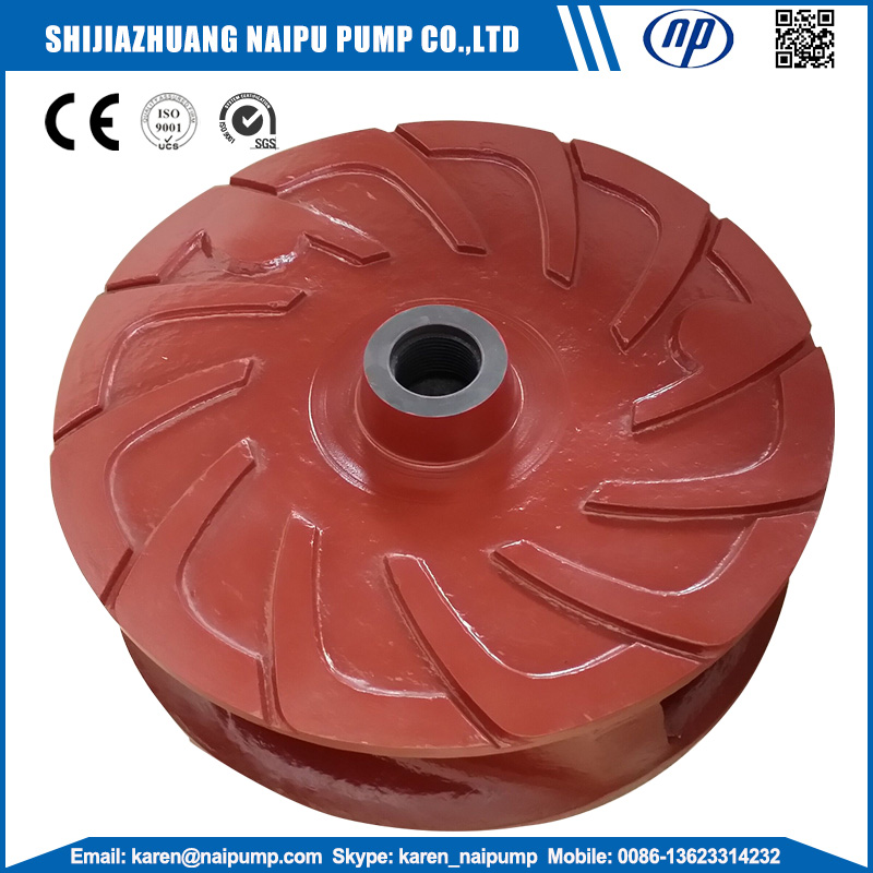 Wear resistant high chrome metal pump impeller