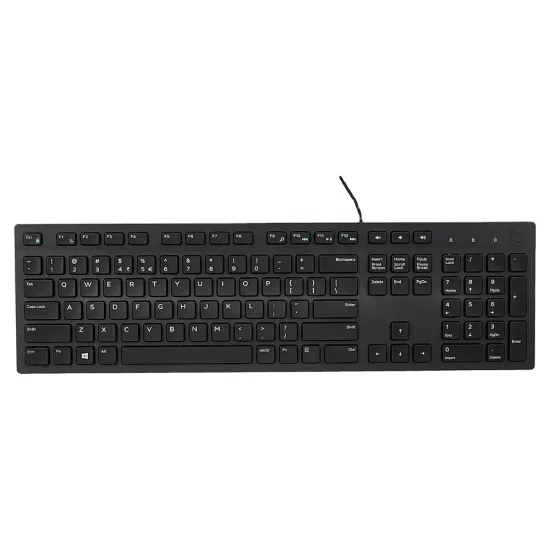 Original Dell Multimedia Keyboard KB216 US English Black Wired USB