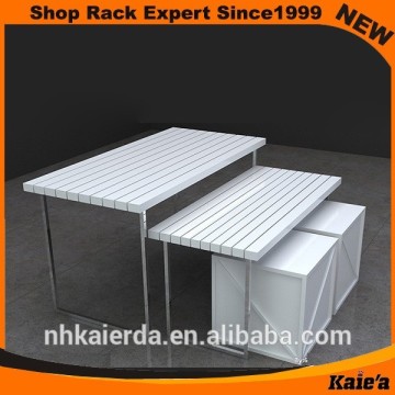 wooden cloth shop counter table design