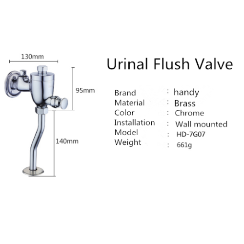 Hand Press Type Adjustable Urinal Flush Valve